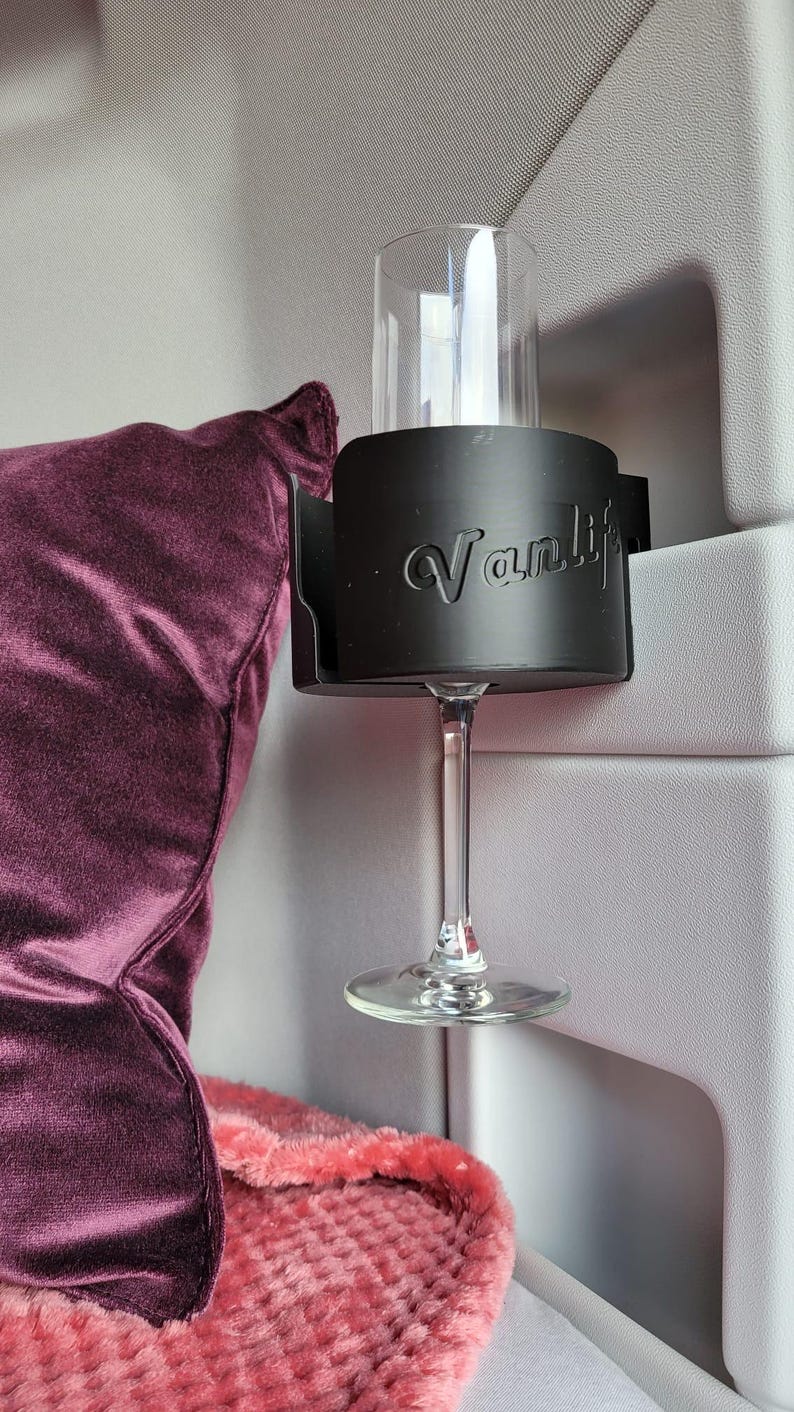 Cup/drink holder/wine glass holder - for 4 mm bridge - Adria Twin / panel van image 6