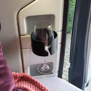 Cup/drink holder/wine glass holder - for 4 mm bridge - Adria Twin / panel van image 7