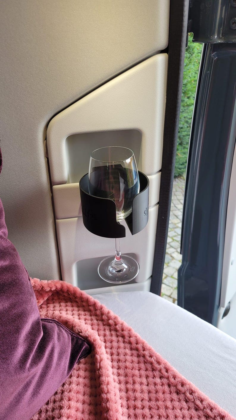 Cup/drink holder/wine glass holder - for 4 mm bridge - Adria Twin / panel van image 7