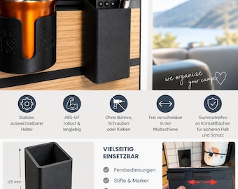 HYMER Organizer for Multifunctional Rail | Remote Control Holder & Storage | ML-T 570 / 580 + CrossOver