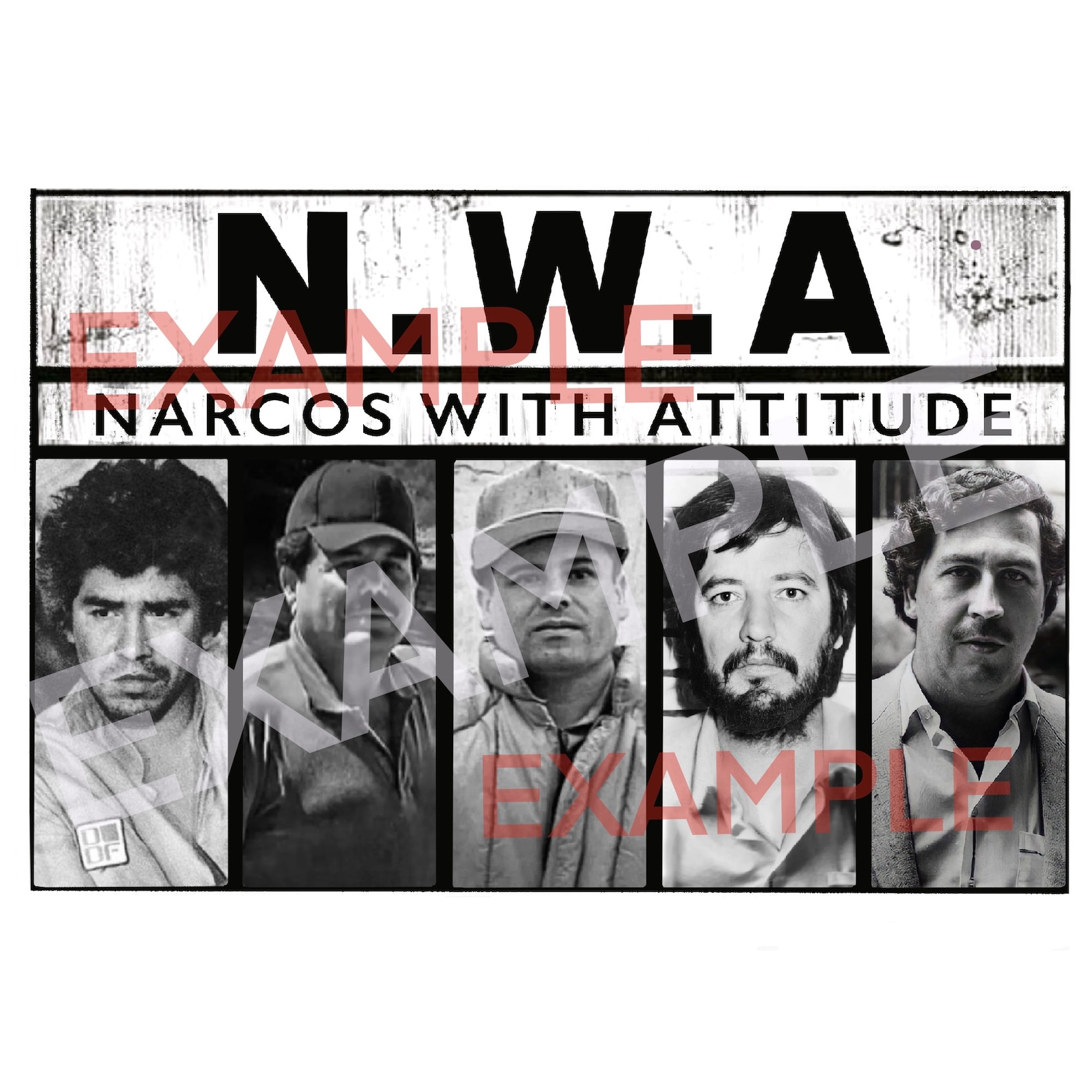 N.W.A Narcos con actitud - Etsy México