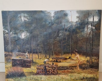 Hand painted Australian landscape art