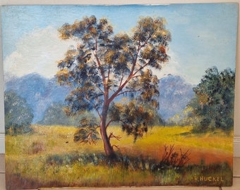 Hand painted Australian landscape art