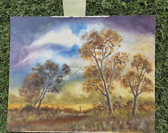 Hand painted Australian landscape art