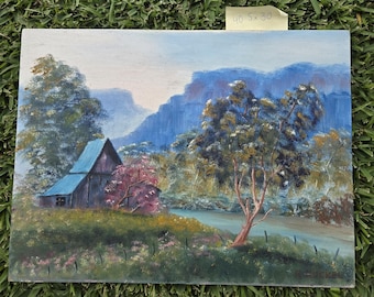 Hand painted Australian landscape art