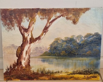 Hand painted Australian landscape art