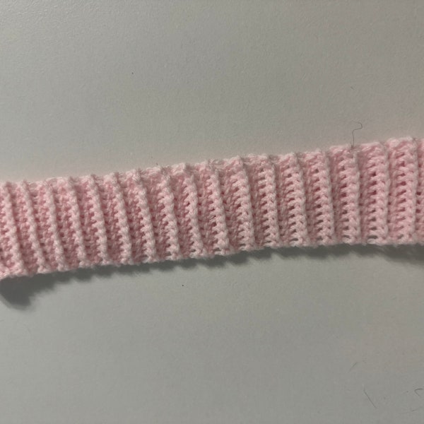 Handcrafted headband pink crochet headband handcrafted pink acrylic yarn headband handmade
