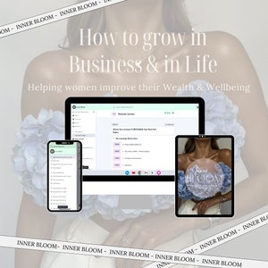Inner Bloom DFY Wealth & Wellbeing Academy with Master Resell Rights Includes Done for you digital marketing guides with MRR faceless