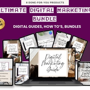 Ultimate Digital Marketing Bundle DFY Guides with Private Label Rights PLR & Master Resell Rights MRR Ideal for Passive Income Faceless