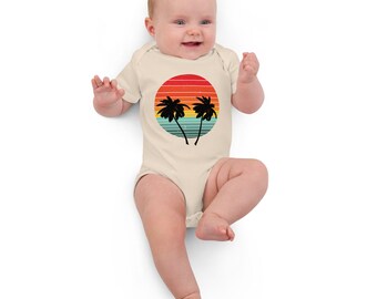 Summer Sunset Organic cotton baby bodysuit