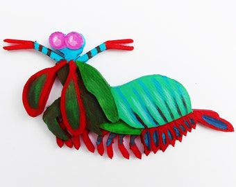 mantis shrimp print etsy