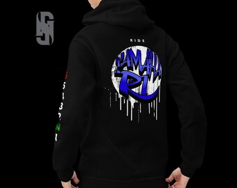 Yamaha R1 Unisex Motorcycle Streetwear Back Print