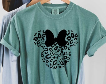 Comfort Colors® Disney Shirt, Disney Shirt for Women, Disney Ear Shirt, Women's Unisex Disney T-Shirt, Disney Mickey Silhouette Shirt