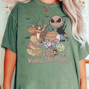 Winnie The Pooh Halloween Shirt, Retro Pooh Ghost Halloween Shirt, Spooky Season Shirt, Pooh Shirt, Cute Fall Shirt, Halloween Women&#39;s Shirt