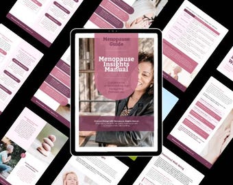 Menopause Guide PDF | Printable Menopause Manual for Women 40+ | Hormone Balance & Wellness Support | Instant Download