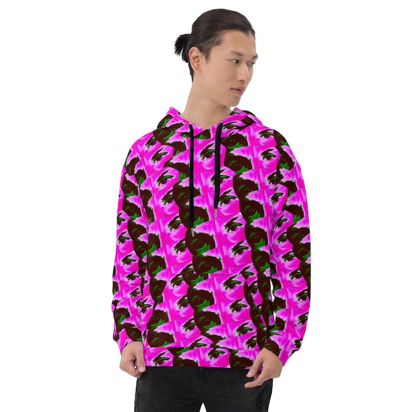 From Adam Psychedelic 1000 Eye Hoodie | All Over Eyes High Contrast | Street/Rave/Festival Wear