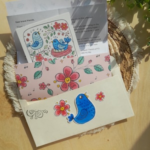 Club de Correo Postal Mensual / Suscripción a Postales, Pegatinas y Cartas Artísticas