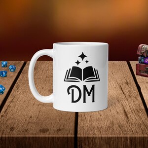 D&D Dungeon Master Mug - DnD Mug, Dungeons and Dragons, DnD Gift, Ceramic, 11 oz, Dishwasher and Microwave Safe