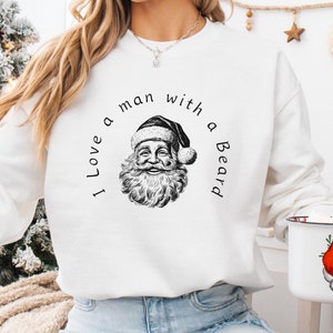 Funny Santa Beard Shirt, Santa Christmas Shirt, Womens Christmas Shirt, Holiday Shirt, Cute Christmas Shirt, Unique Christmas Shirt