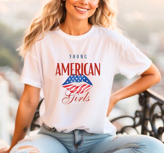 American t shirt for girls clearance
