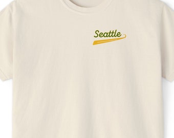 Womens Seattle Basketball Crop Top  -1970s Vintage Style Shirt - comfort colors shirt - womens work out crop top - yoga shirt  -  boxy tee