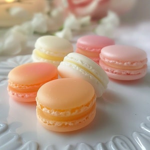 French Macaron Soap  - Macaron Soap, Wedding Soap Favors, Party Favors, Kids Soap, Fruit Soap, French Soap, Dessert Soap, Cake Soap