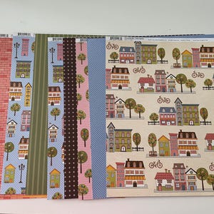 My Little Shoebox - 12 bij 12 City by the Bay Mission District House Home Papers Scrapbook Sticker Collection