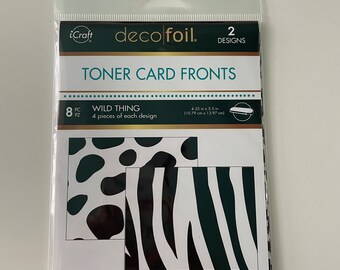 Therm O Web Deco foil -  Wild Thing Toner Card Fronts for Foiling