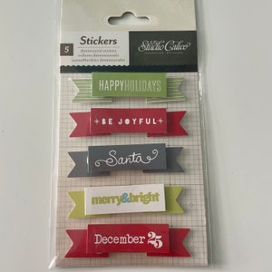 Studio Calico -  Dimensional Holiday 3D Stickers Embellishments