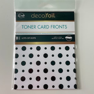 Therm O Web Deco foil - Frentes de cartão de toner Lots of Dots para Foiling