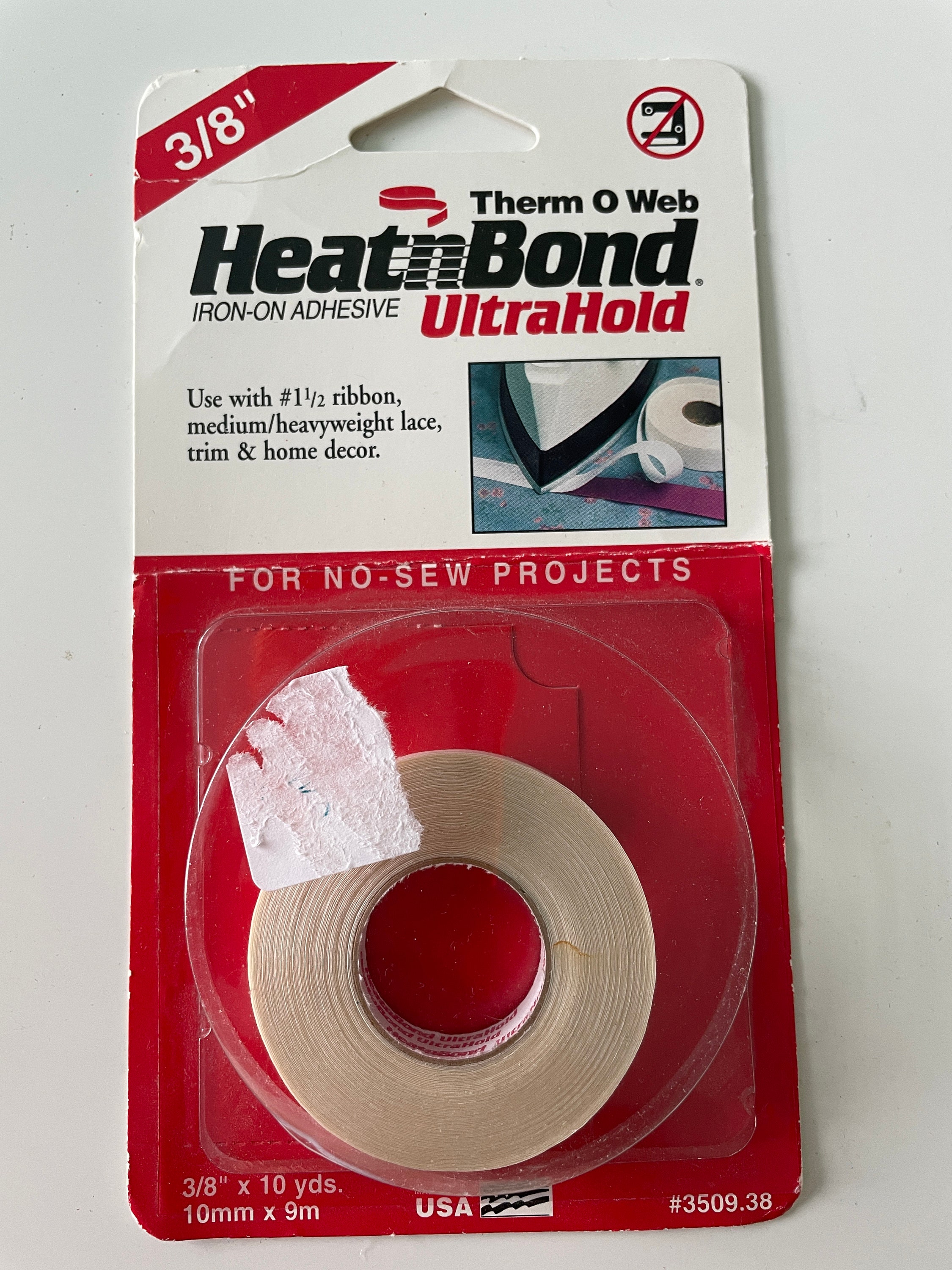 HEAT'N'BOND Ultra Hold Iron-On Adhesive Tape - 10mm x 9m (3/8? x