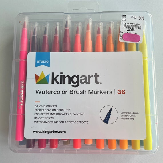 Reviewing KingArt Brush Markers 