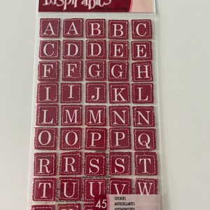 EK Sucess - Sticko Simply Classic Inspirables Canvas ABC Stickers