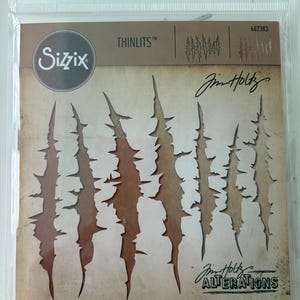 Sizzix Thinlits Tim Holtz Claw Marks Halloween Scary 7 Piece Die Set