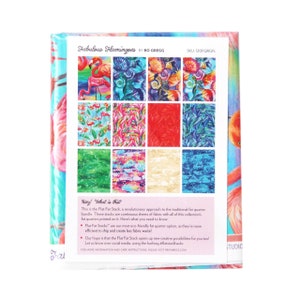 Fabulous Flamingos By Ro Gregg For Paintbrush Studio Fabrics - Flat Stack - 12 Fat Quarters in One Piece of 100% Cotton Fabric