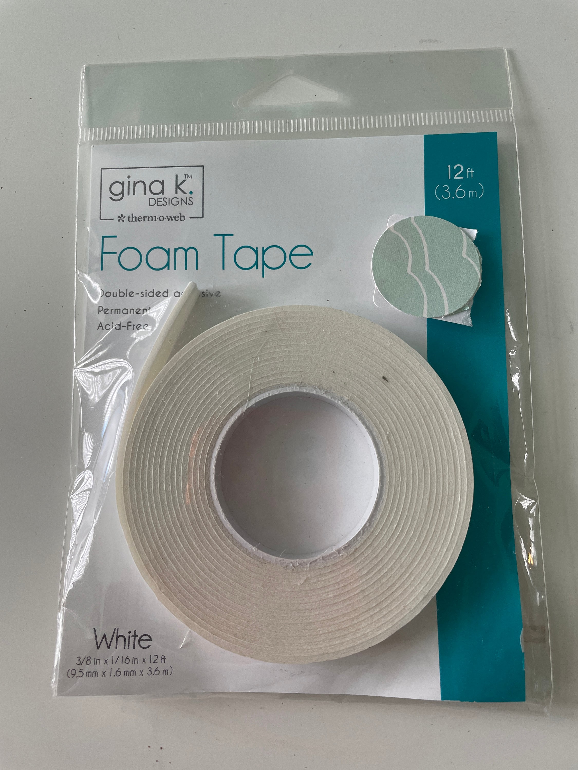 COMPARE DOUBLE-SIDED FOAM TAPE AND WHITE DOUBLE-SIDED TAPE