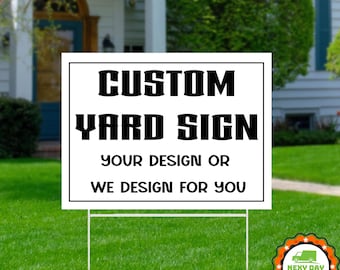 Custom Design Yard Sign, Personalized Yard Sign, Garden Decor, Lawn Sign, Custom Logo Sign, Garden Sign, Wedding Sign, Outdoor Sign