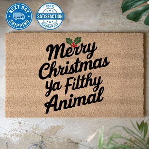 Filthy Animal Doormat, Porch Decor, Welcome Mat, Doormat For Home Entrance, Front Doormat, Christmas Gift, Xmas Gifts, New Home Gift