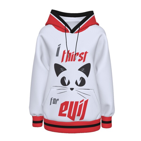 Thirst for Evil Cat Hoodie