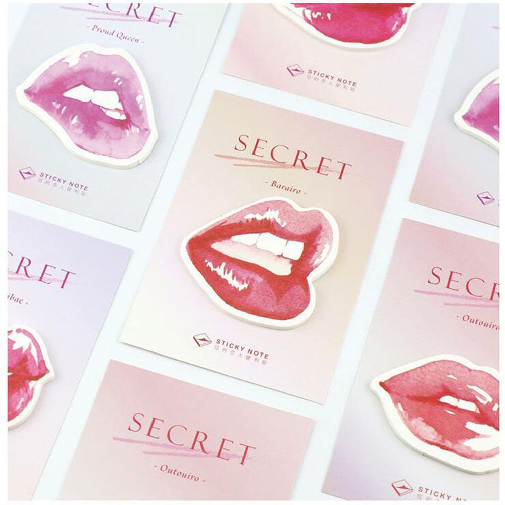Lips Sticky Notes Sexy Lips Post It Notes Watercolor Lips Etsy