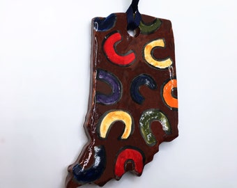 Colorful Columbus C&#39;s Indiana Ornament