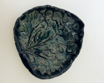 Green and Blue Leaf Soap Dish