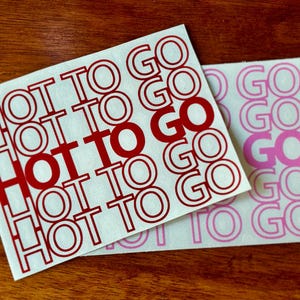 HOT TO GO &#39;Chappell Roan&#39; Sticker/ Decal