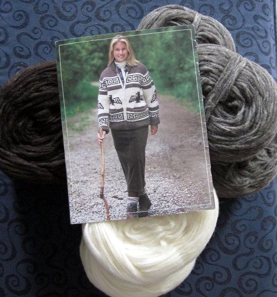 Cowichan SWEATER Knitting Kit DEER 