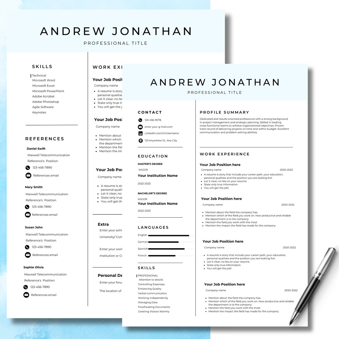 Buy Resume Template Modern Resume - Il 1080xN.5974391404 26pd 