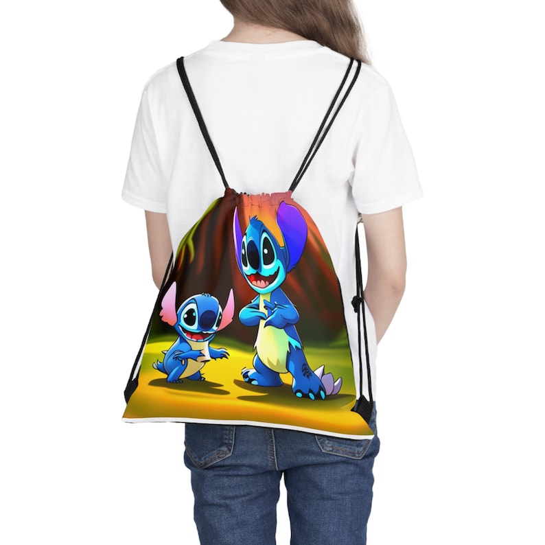 Stitch - Bolsa com cordão para exterior imagem 1