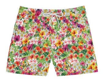 FLORAL TROPICAL Herren Badeshorts (AOP)