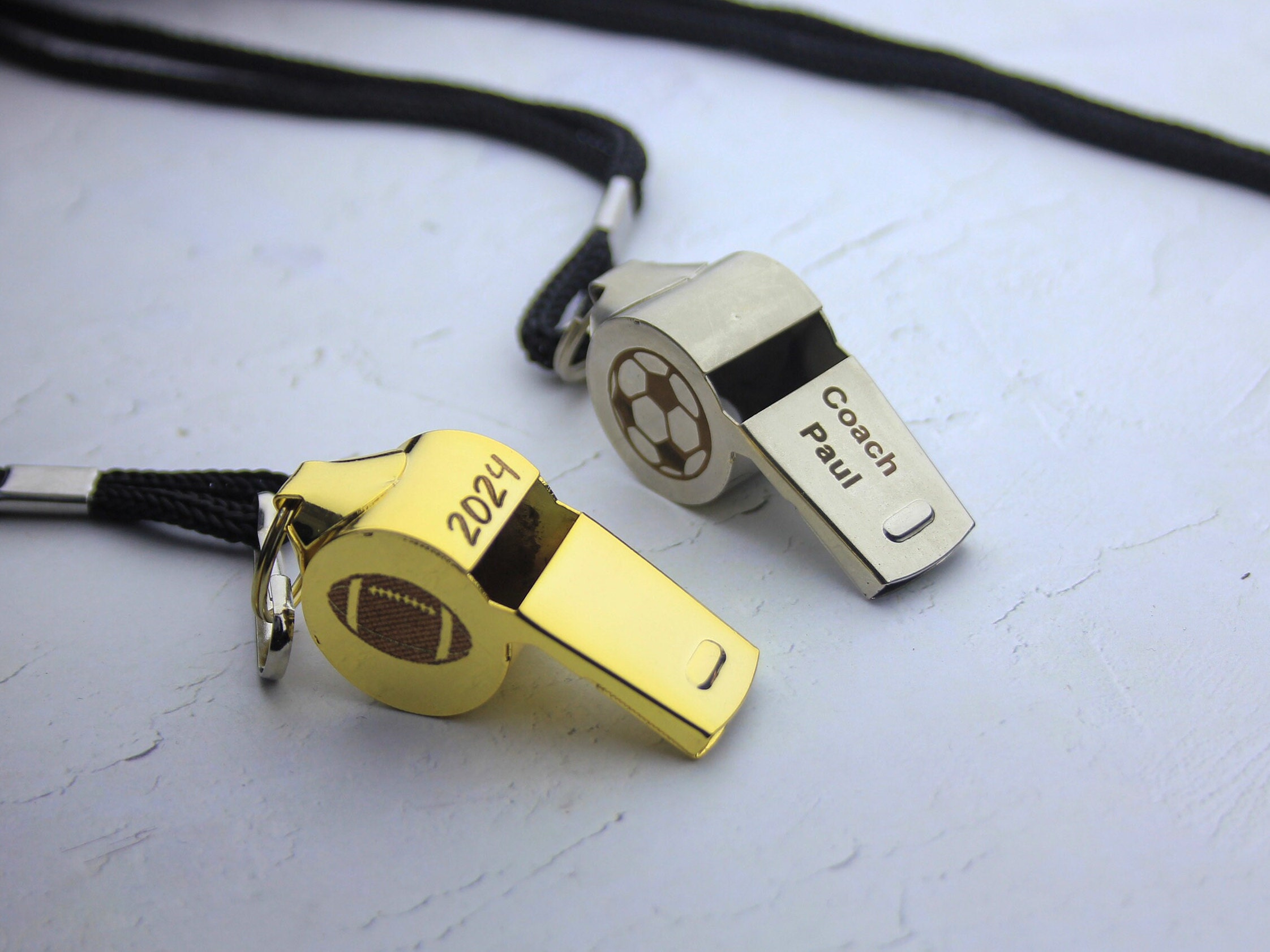 Personalized Coach Whistle: Engraved Stainless Steel Referee Gift - Etsy