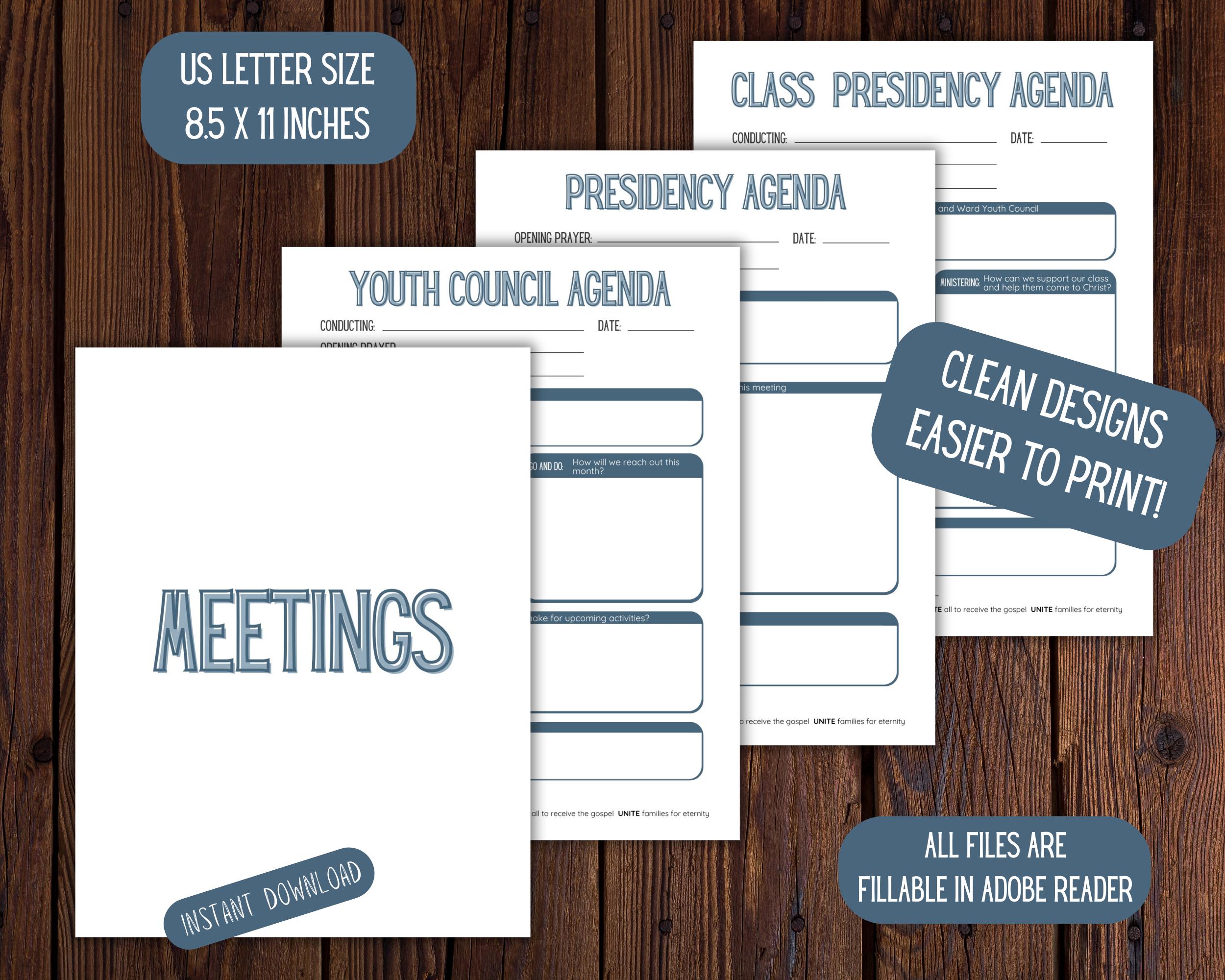Editable 2025 YW/YM Presidency Binder Printables | Lds Young Women ...