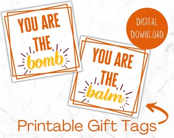DIGITAL DOWNLOAD Birthday Gift Tag Printable, Printable Gift Tag, Tag ...